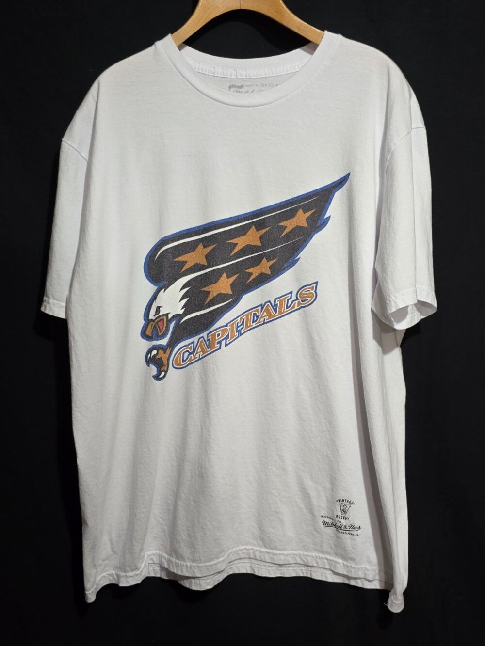Mitchell & Ness Washington Capitals Throwback SS Crewneck - White - Sz XL*